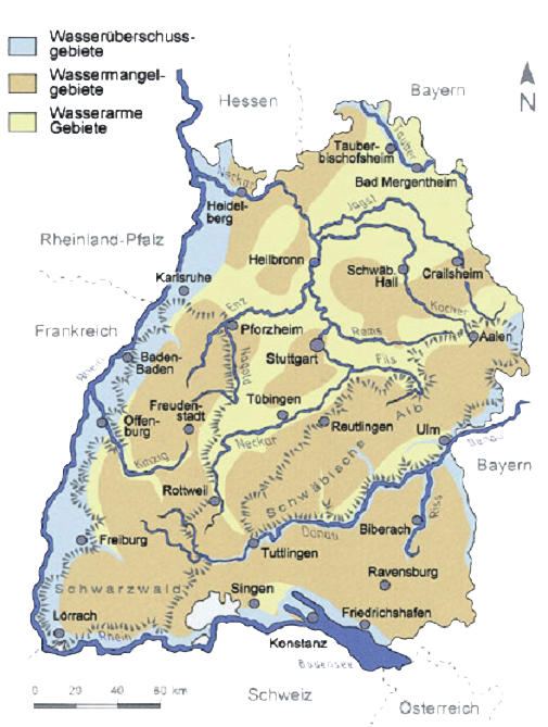 Karte von Baden-Württemberg